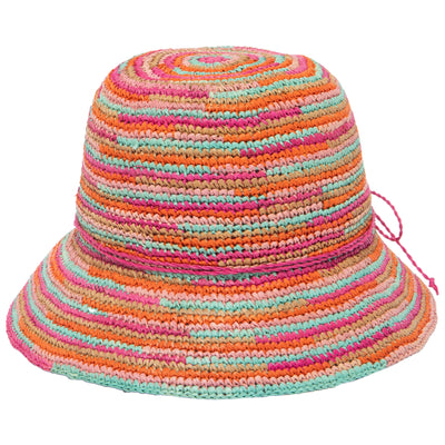 Iris - Women's Crochet Raffia Packable Bucket Hat (RHS3109)-BUCKET-San Diego Hat Company