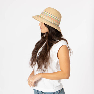 Milta - Mixed Crochet Raffia Bucket Hat-BUCKET-San Diego Hat Company