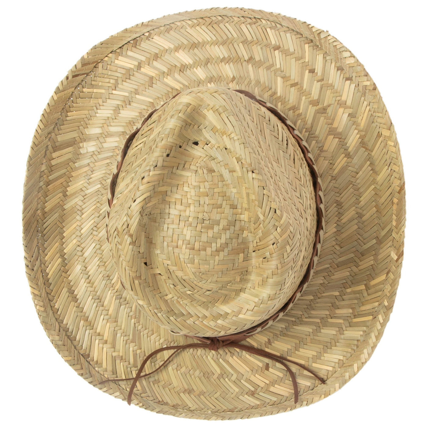 Men's Woven Rush Straw Pinch Crown Cowboy-COWBOY-San Diego Hat Company