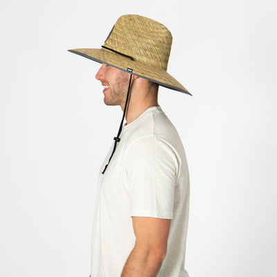 Men's Straw Lifeguard with Midnight Forest Patch-LIFEGUARD-San Diego Hat Company