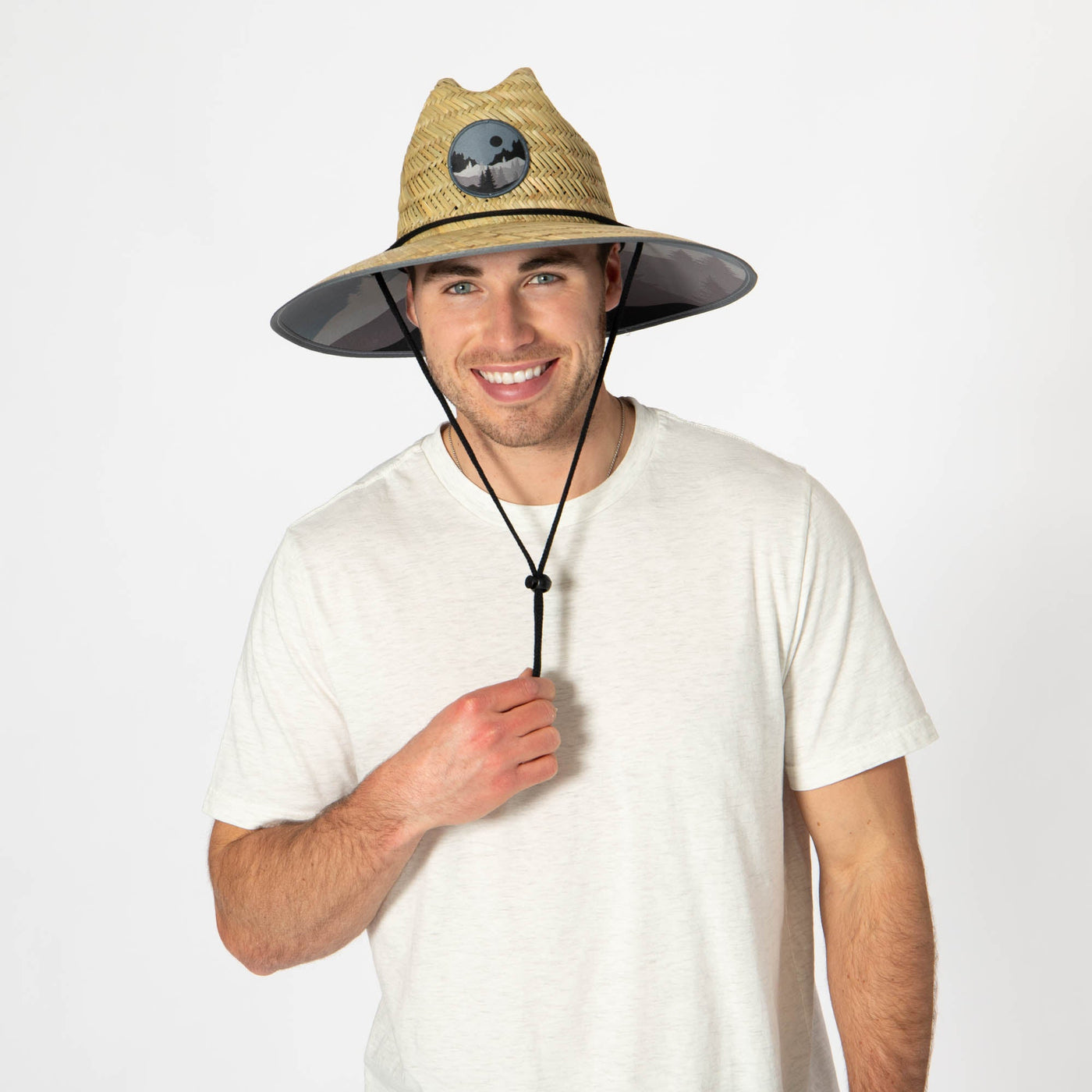 Men's Straw Lifeguard with Midnight Forest Patch-LIFEGUARD-San Diego Hat Company