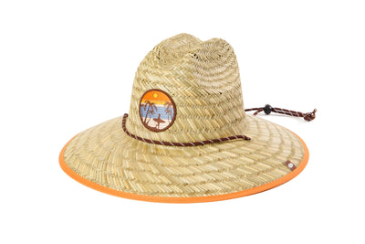 Men's Straw Lifeguard with Vintage Surf Patch-LIFEGUARD-San Diego Hat Company