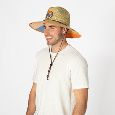 Men's Straw Lifeguard with Vintage Surf Patch-LIFEGUARD-San Diego Hat Company