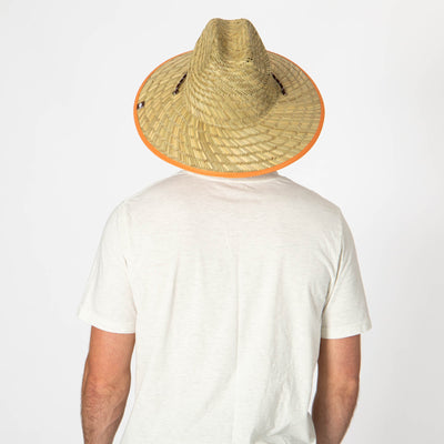 Men's Straw Lifeguard with Vintage Surf Patch-LIFEGUARD-San Diego Hat Company