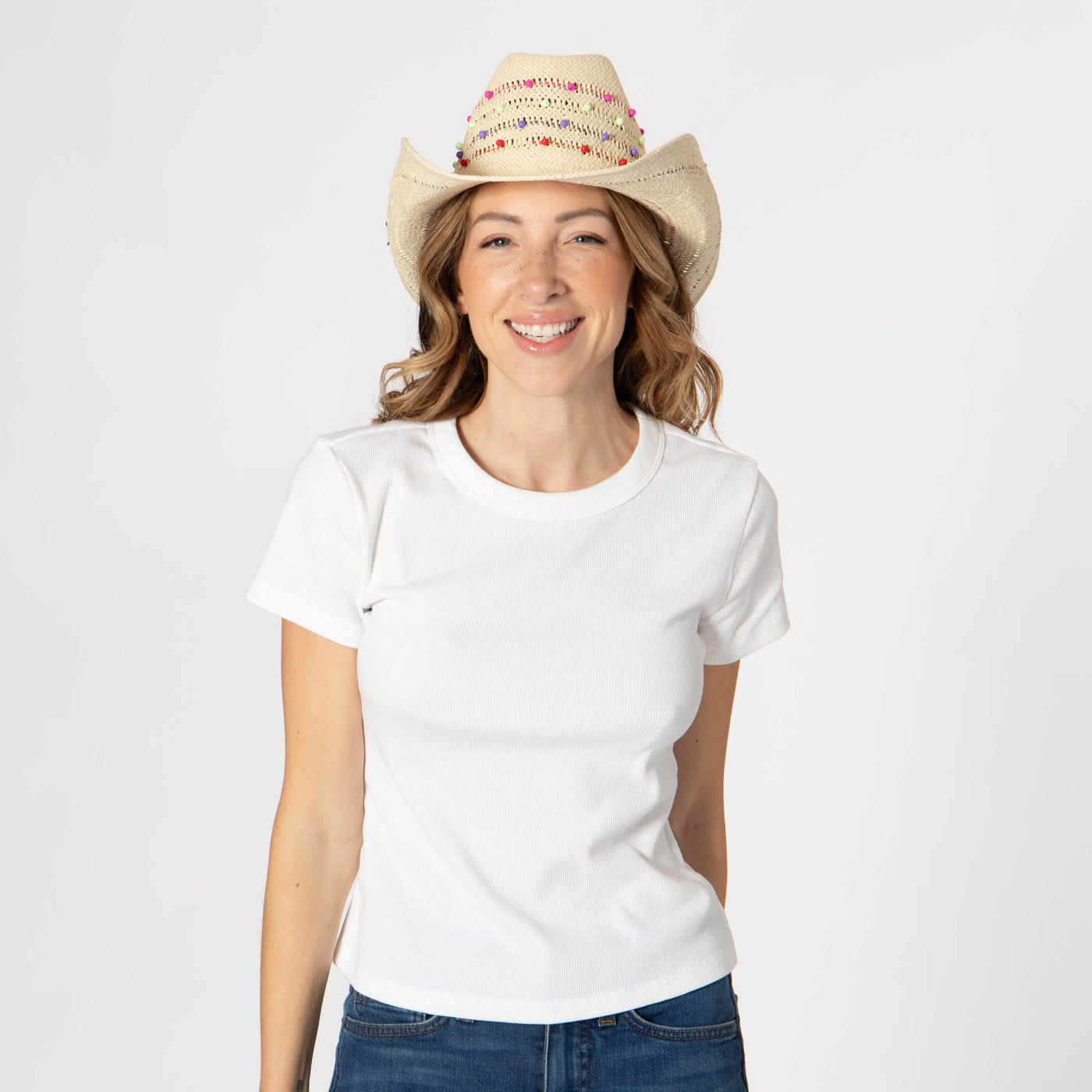 Santa Cruz - Woven Toyo Straw Cowboy-COWBOY-San Diego Hat Company