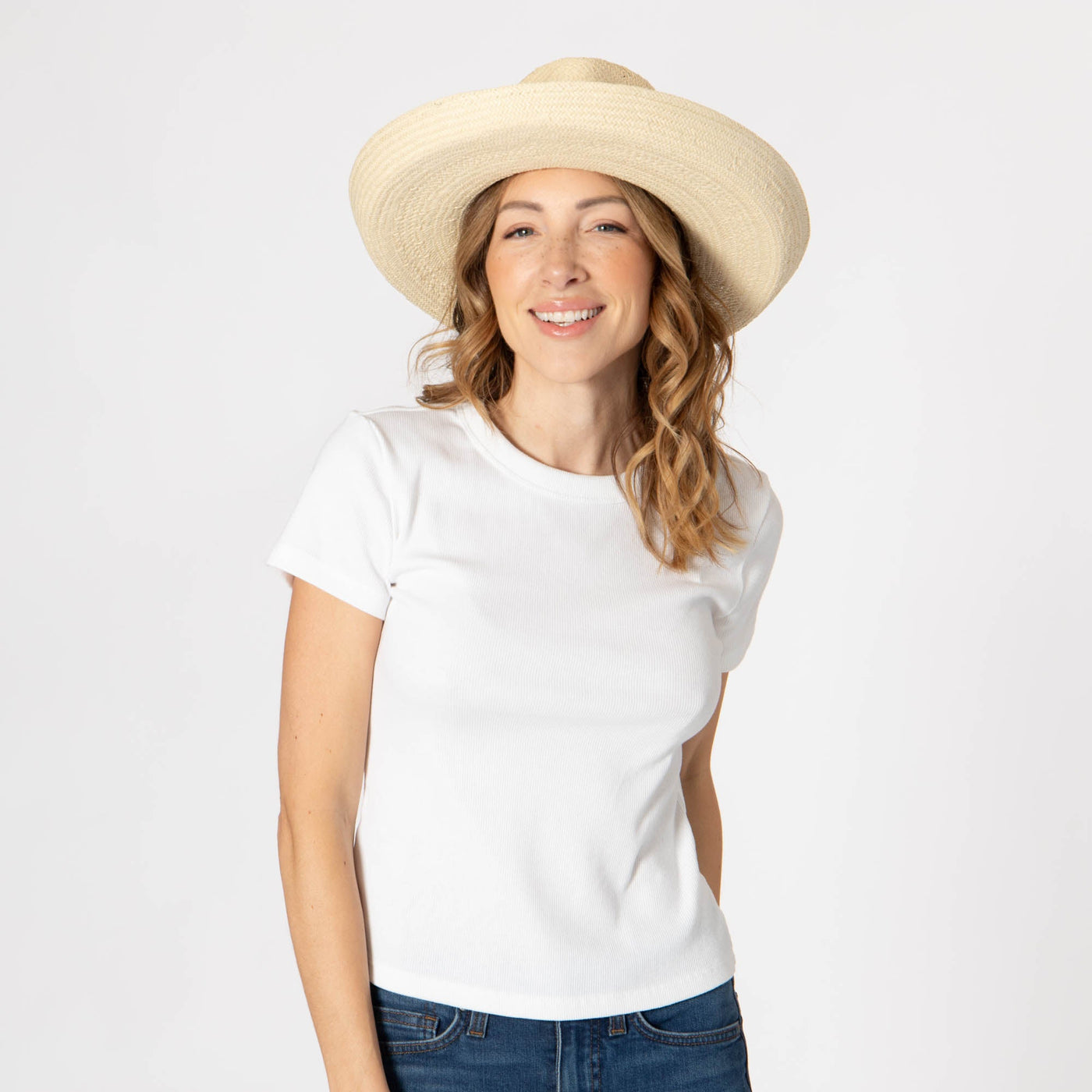 Yesenia - Toyo Straw Kettle Brim Rancher-Rancher-San Diego Hat Company