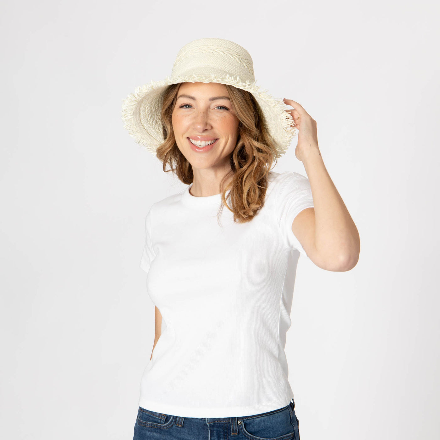 Fair Winds - Woven Toyo Straw Bell Hat-BUCKET-San Diego Hat Company