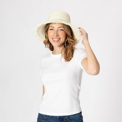 Fair Winds - Woven Toyo Straw Bell Hat-BUCKET-San Diego Hat Company