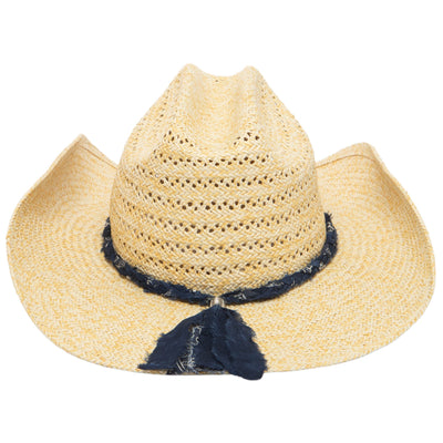 Annie - Woven Toyo Straw Cowboy with Wire Brim-COWBOY-San Diego Hat Company