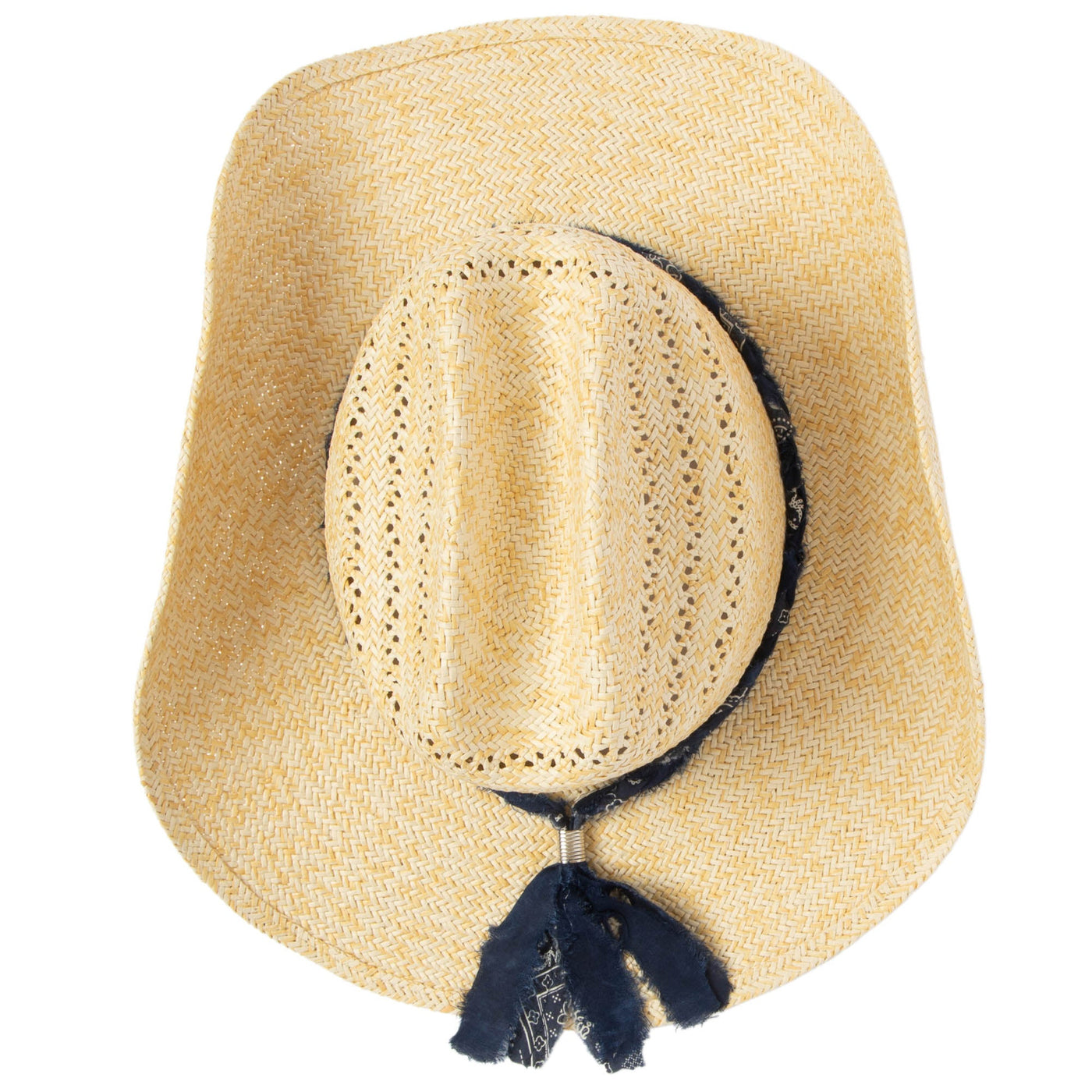 Annie - Woven Toyo Straw Cowboy with Wire Brim-COWBOY-San Diego Hat Company