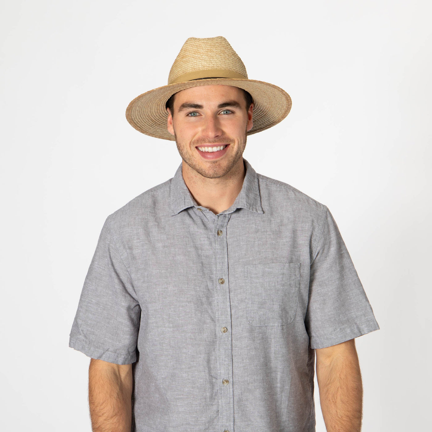 Men's Cattleman's Crease Fedora with Removable Band-FEDORA-San Diego Hat Company