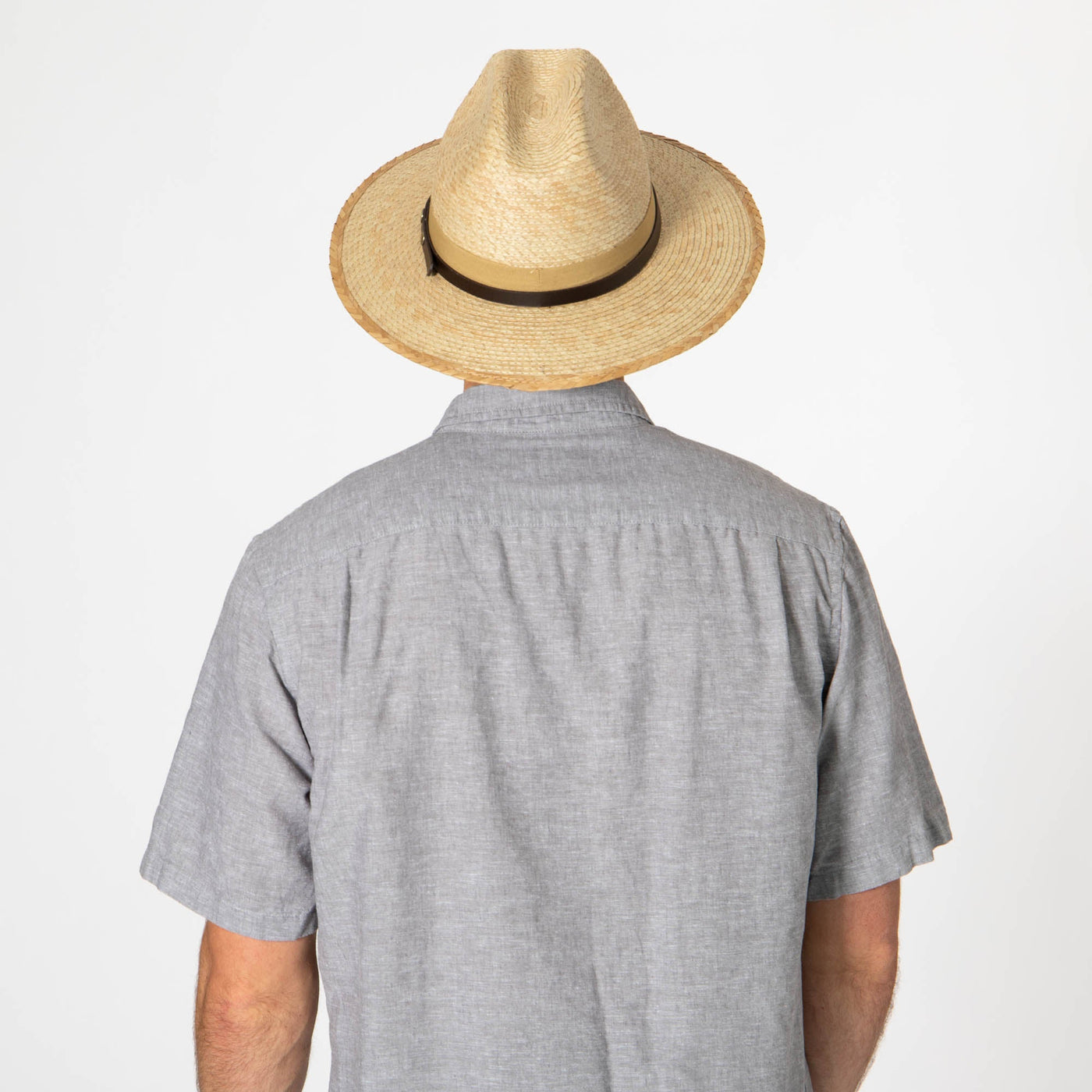 Men's Cattleman's Crease Fedora with Removable Band-FEDORA-San Diego Hat Company