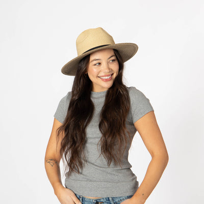 Seaside - Ultrabraid Two Tone Fedora-FEDORA-San Diego Hat Company