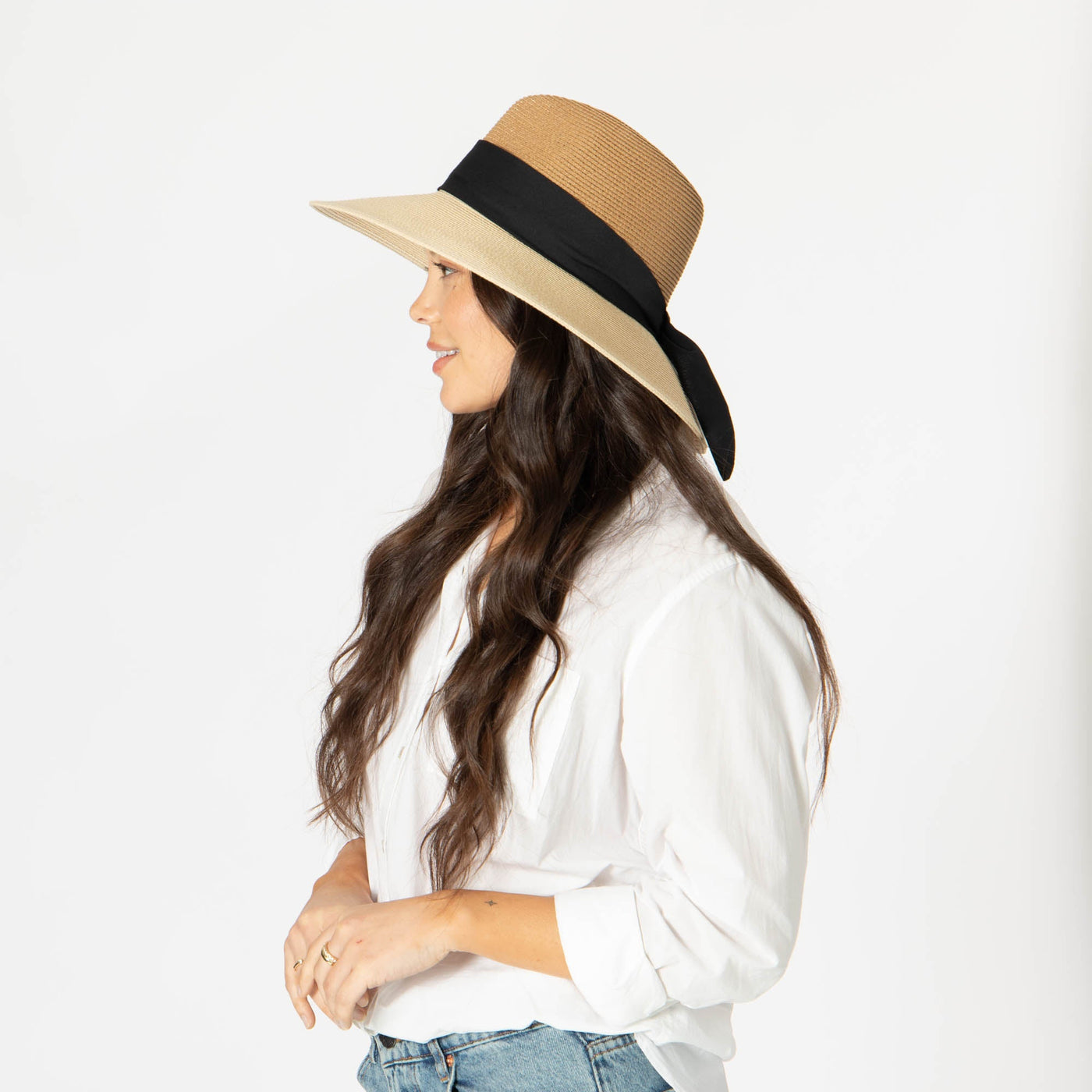 Paola - Ultrabraid Two Tone Fedora-FEDORA-San Diego Hat Company