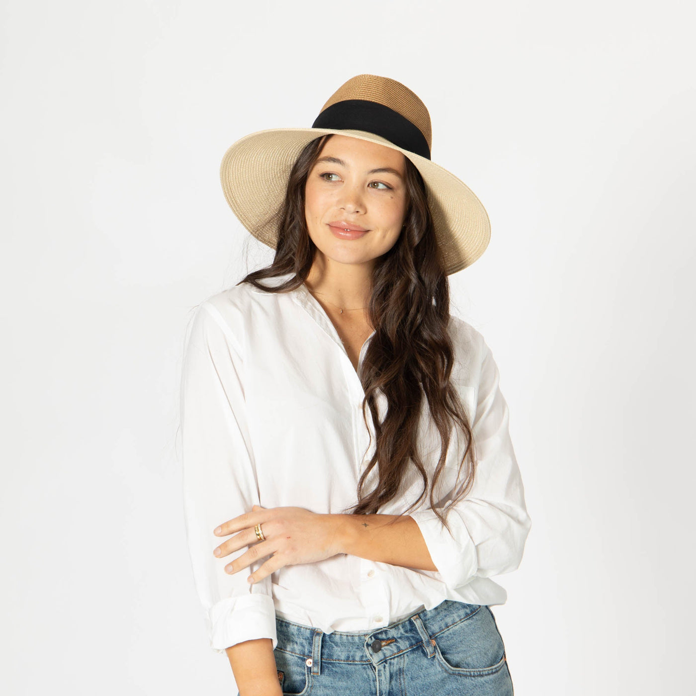 Paola - Ultrabraid Two Tone Fedora-FEDORA-San Diego Hat Company