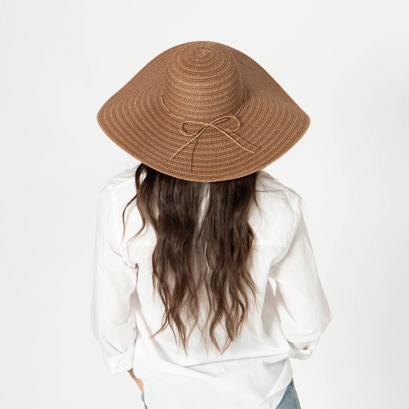 Wide Brim Floppy Sun Hat with Gold Lurex (UBL6836)-FLOPPY-San Diego Hat Company