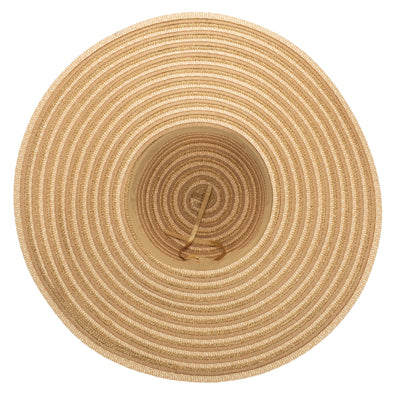 Wide Brim Floppy Sun Hat with Gold Lurex (UBL6836)-FLOPPY-San Diego Hat Company