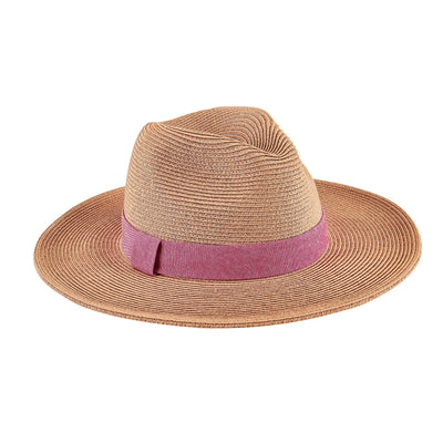 Out of Office - Ultrabraid Fedora With Chambray Band (UBM4457)-FEDORA-San Diego Hat Company