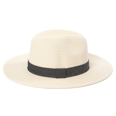 Out of Office - Ultrabraid Fedora With Chambray Band (UBM4457)-FEDORA-San Diego Hat Company