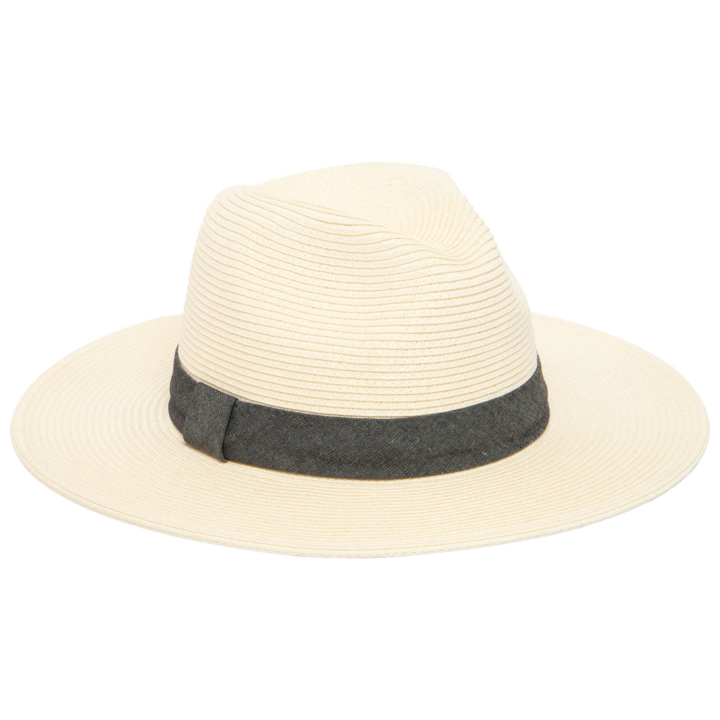 Out of Office - Ultrabraid Fedora With Chambray Band (UBM4457)-FEDORA-San Diego Hat Company