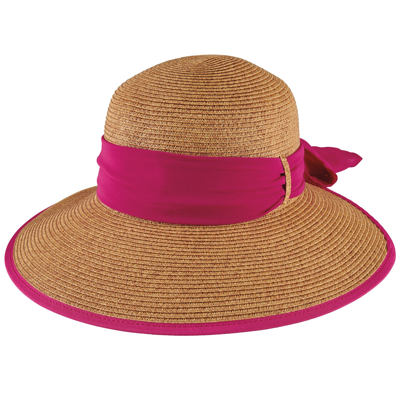 Brunch Date - Ultrabraid Face Saver With Chiffon Tie (UBM4480)-SUN BRIM-San Diego Hat Company