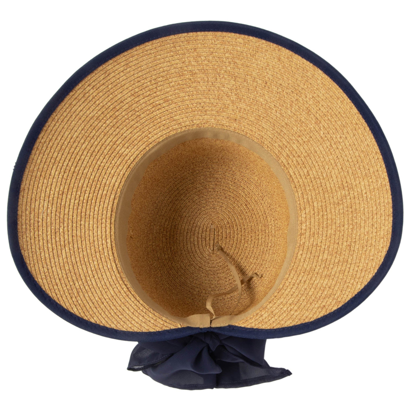 Brunch Date - Ultrabraid Face Saver With Chiffon Tie (UBM4480)-SUN BRIM-San Diego Hat Company