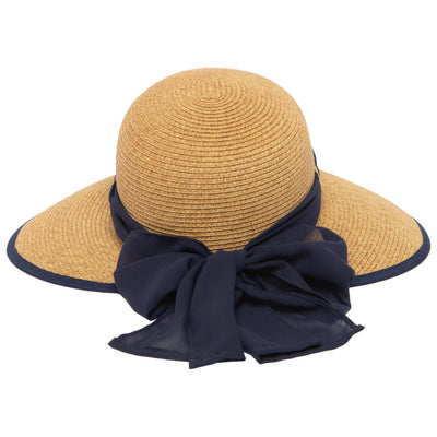 Brunch Date - Ultrabraid Face Saver With Chiffon Tie (UBM4480)-SUN BRIM-San Diego Hat Company