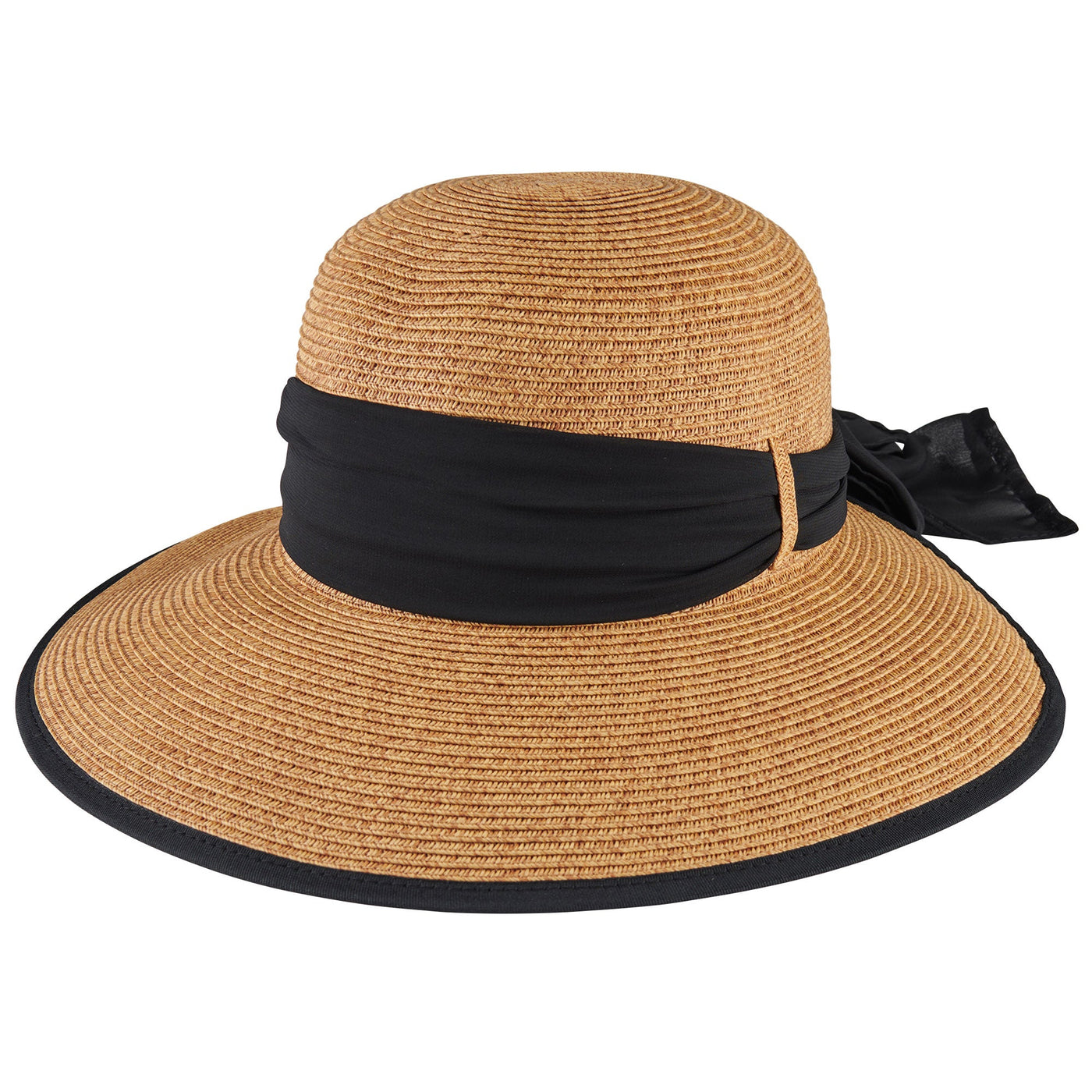 Brunch Date - Ultrabraid Face Saver With Chiffon Tie (UBM4480)-SUN BRIM-San Diego Hat Company