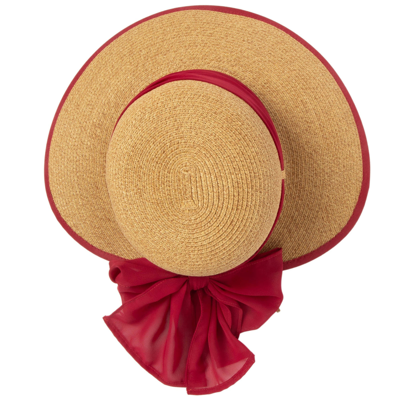 Brunch Date - Ultrabraid Face Saver With Chiffon Tie (UBM4480)-SUN BRIM-San Diego Hat Company