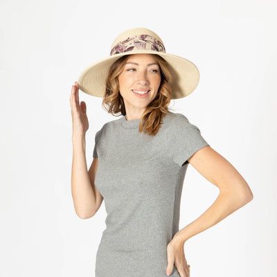 Bay - Women's Ultrabraid Round Round Crown Face Saver Hat (UBM6834)-SUN BRIM-San Diego Hat Company