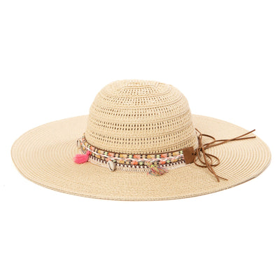 Maria - Open Weave Pattern Sun Hat-SUN BRIM-San Diego Hat Company