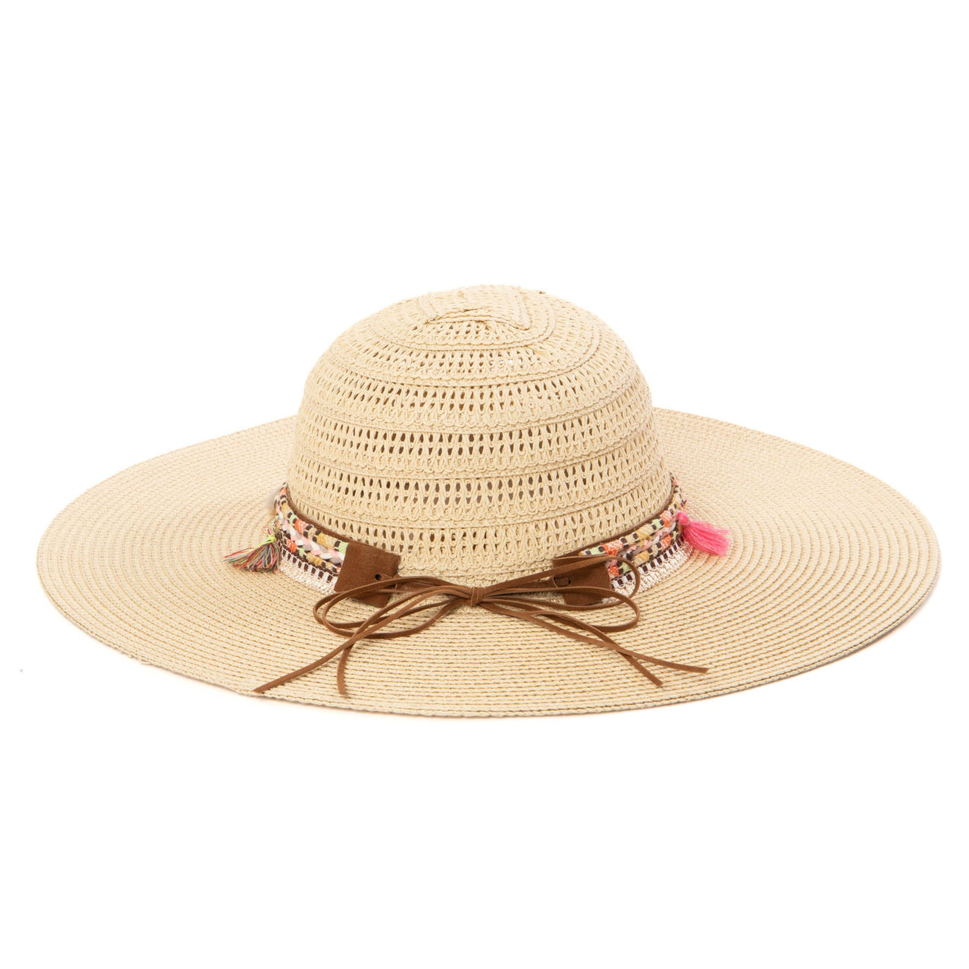 Maria - Open Weave Pattern Sun Hat-SUN BRIM-San Diego Hat Company