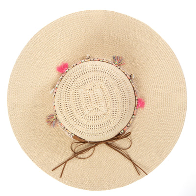 Maria - Open Weave Pattern Sun Hat-SUN BRIM-San Diego Hat Company