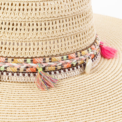 Maria - Open Weave Pattern Sun Hat-SUN BRIM-San Diego Hat Company