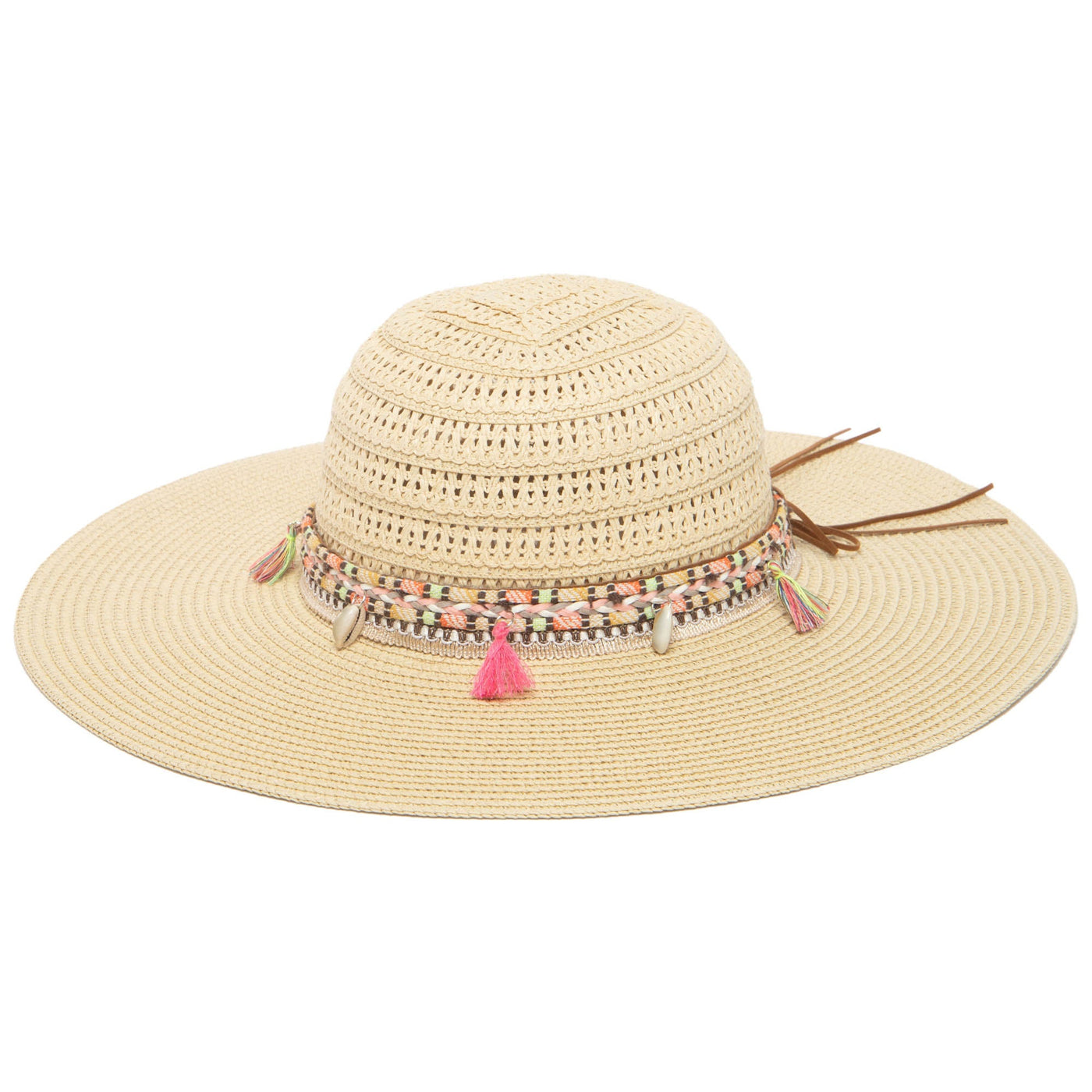 Maria - Open Weave Pattern Sun Hat-SUN BRIM-San Diego Hat Company