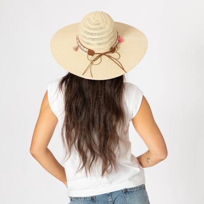 Maria - Open Weave Pattern Sun Hat-SUN BRIM-San Diego Hat Company