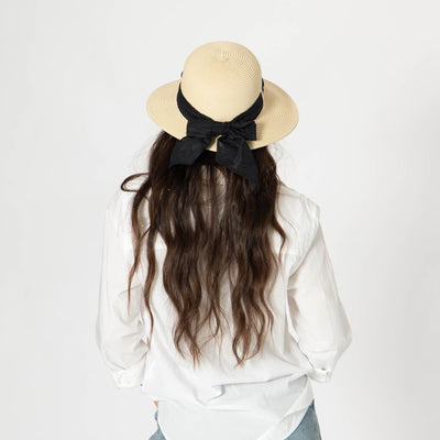 Ultrabraid Round Crown with Tied Bow-SUN BRIM-San Diego Hat Company