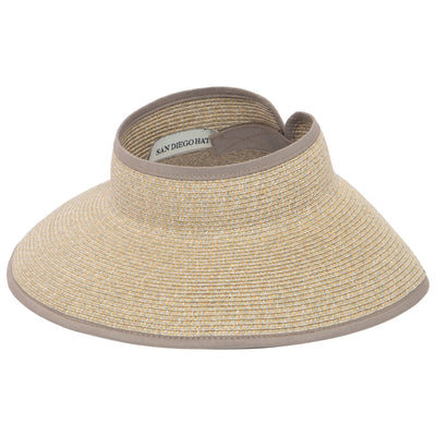 San Diego Hat Company's Signature Women's Ultrabraid Large Brim Visor-VISOR-San Diego Hat Company