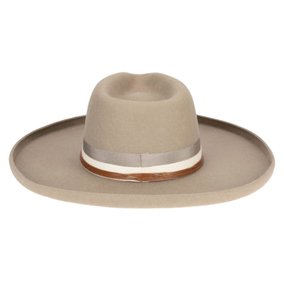 FEDORA - Nothing But Neutral Wool Felt Stiff Rolled Brim Fedora