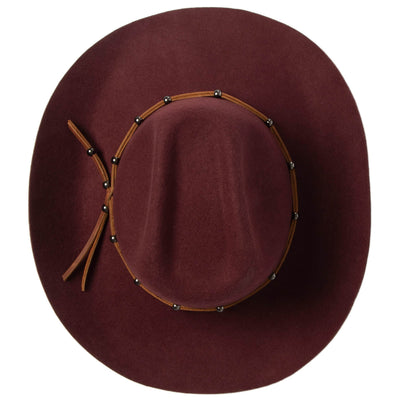 Jean - Cattleman's Crease Cowboy with Studded Leather Cording-COWBOY-San Diego Hat Company