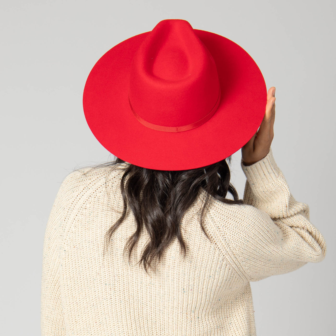 Lucy - Wool Felt Fedora with Tonal Grossgrain Band-FEDORA-San Diego Hat Company