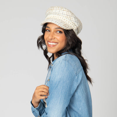 Emmy Lou - Cut & Sew Tweed Cabbie Hat-CABBIE-San Diego Hat Company