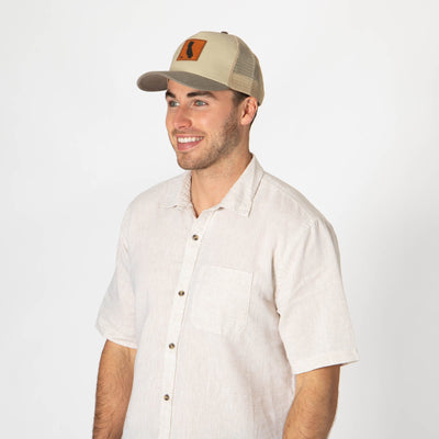 Heritage Line - Mens Beige Trucker Hat (OCM4838)-Trucker-San Diego Hat Company