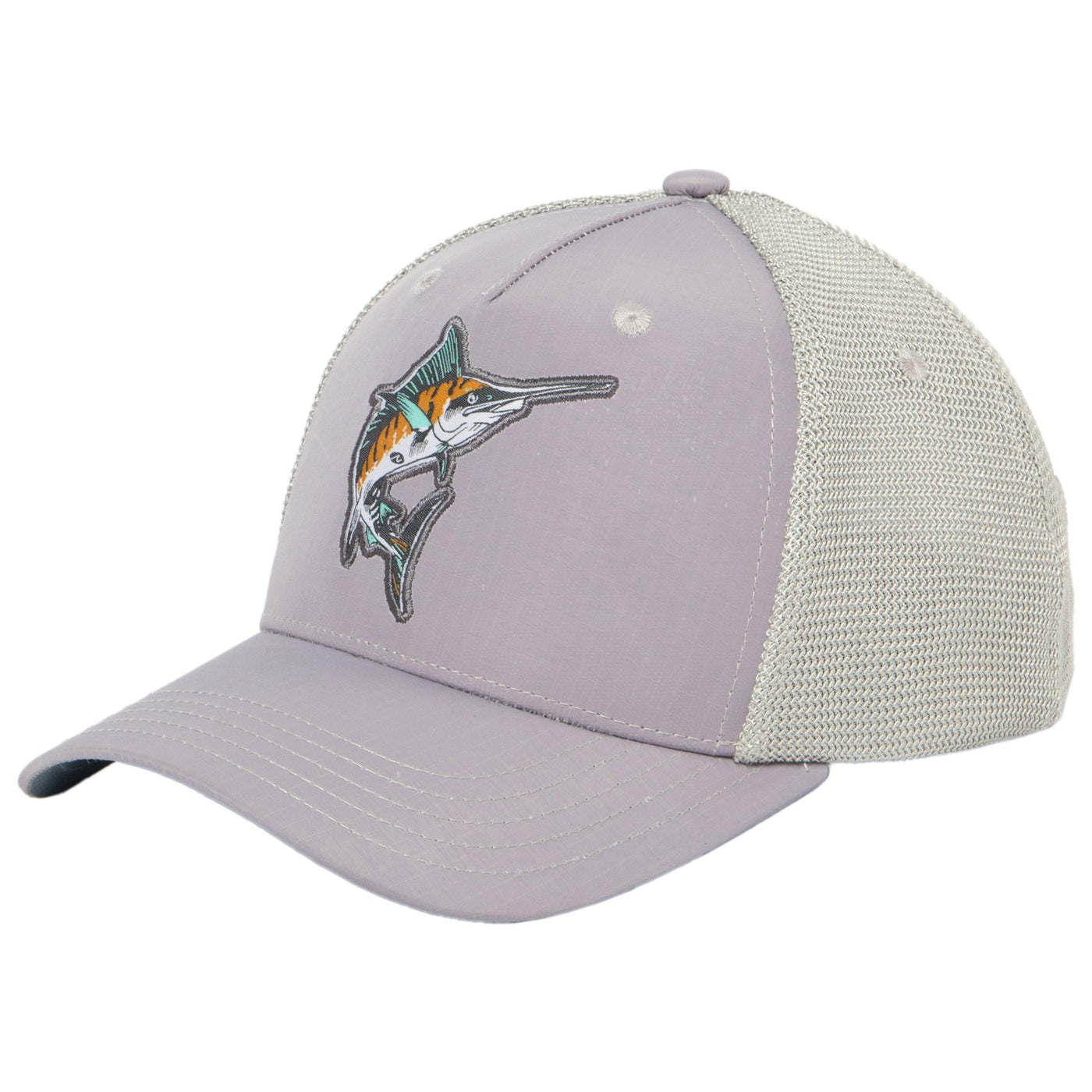 Water Performance - Mens Fish Patch Trucker Hat-Trucker-San Diego Hat Company