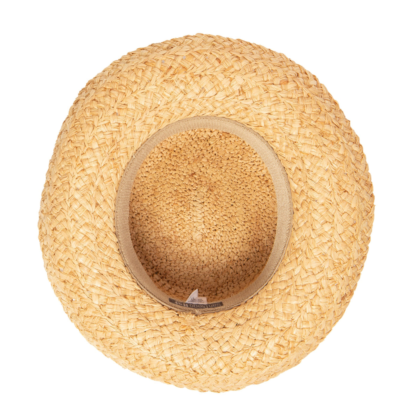 Kids' Raffia Hat With Ribbon (RHL9)-FEDORA-San Diego Hat Company