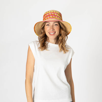 Viviana - Crochet & Braided Raffia Bucket Hat-BUCKET-San Diego Hat Company