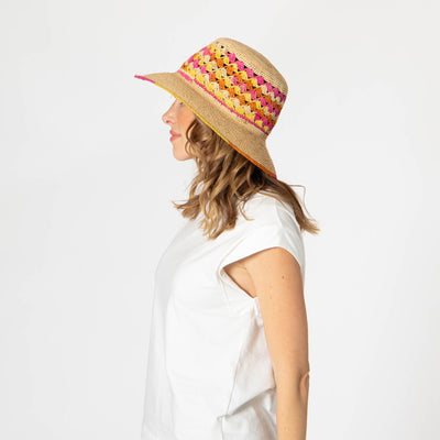 Viviana - Crochet & Braided Raffia Bucket Hat-BUCKET-San Diego Hat Company