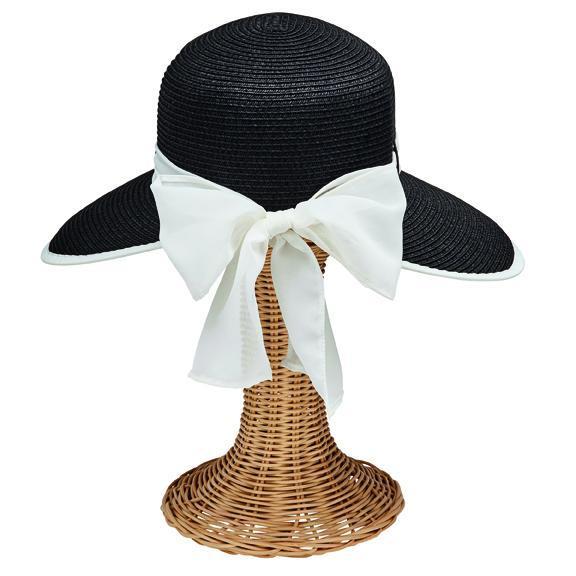 SUN BRIM - Women's Ultrabraid Round Crown Face Saver With Chiffon Scarf Tie Back