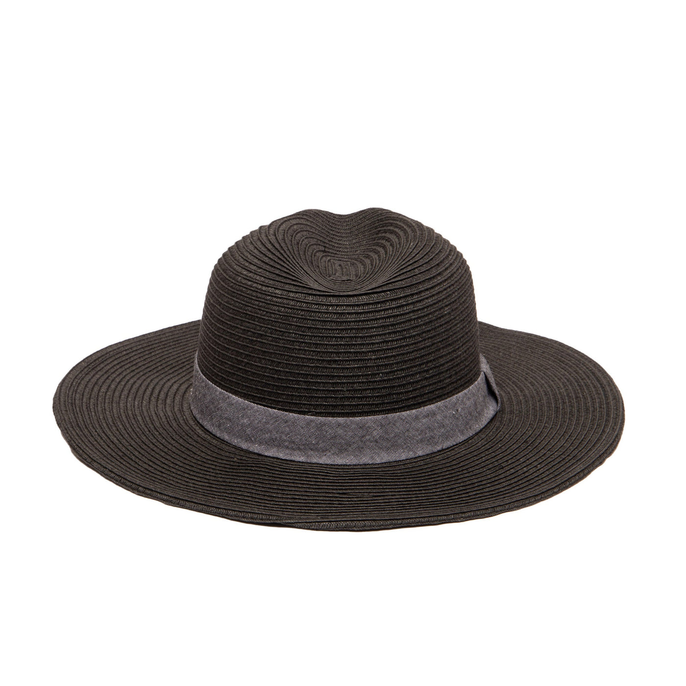 Out of Office - Ultrabraid Fedora With Chambray Band (UBM4457)-FEDORA-San Diego Hat Company