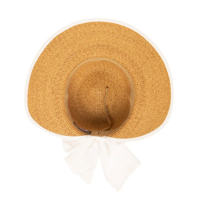 Brunch Date - Ultrabraid Face Saver With Chiffon Tie (UBM4480)-SUN BRIM-San Diego Hat Company